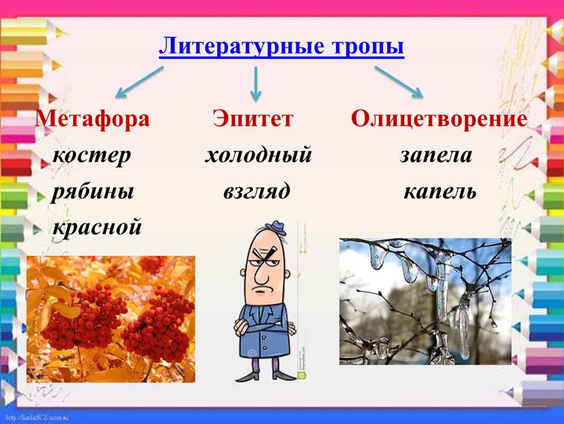 Литературные тропы Метафора