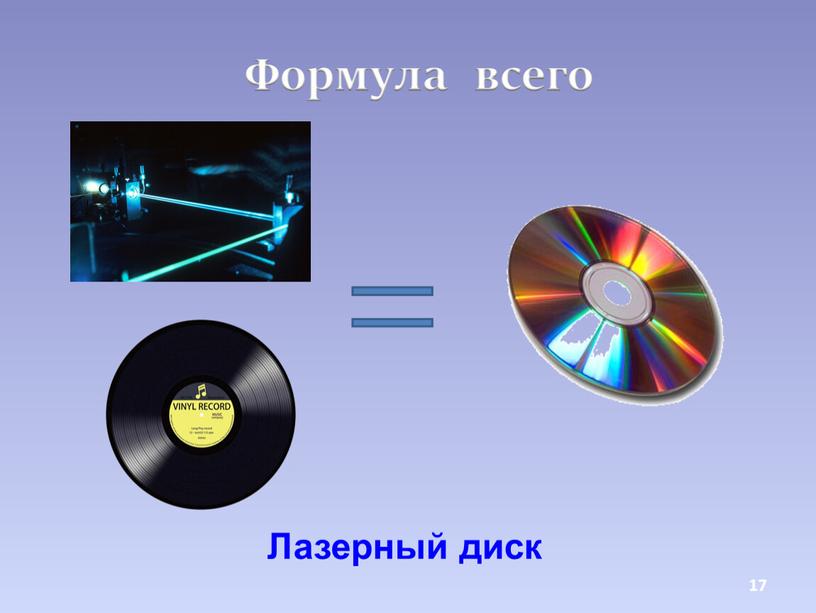 Формула всего Лазерный диск 17
