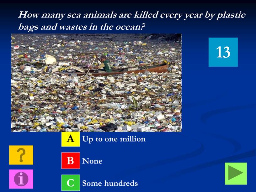 How many sea animals are killed every year by plastic bags and wastes in the ocean?