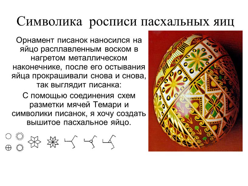 Символика росписи пасхальных яиц