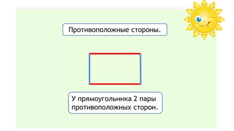 Урок математики во 2 классе. Тема "Прямоугольник"