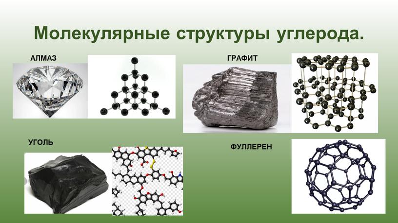 Молекулярные структуры углерода