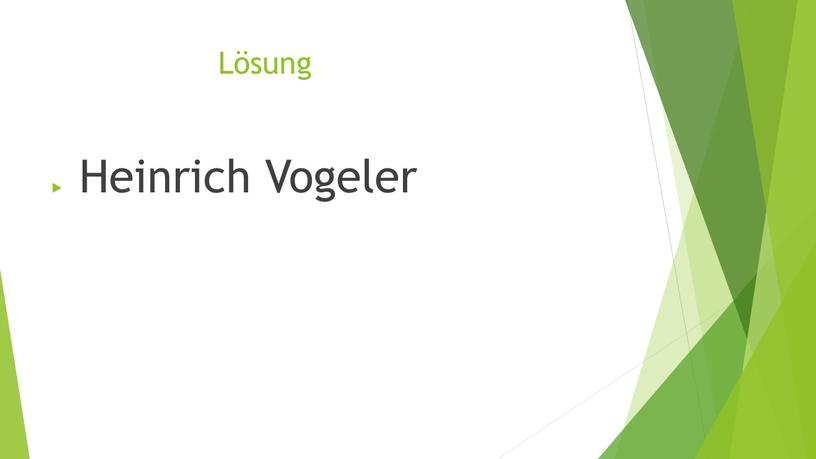 Lösung Heinrich Vogeler