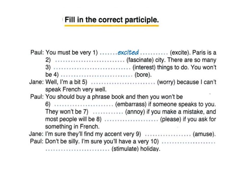 23 Infinitive. Ing-form. Participles. 9 class