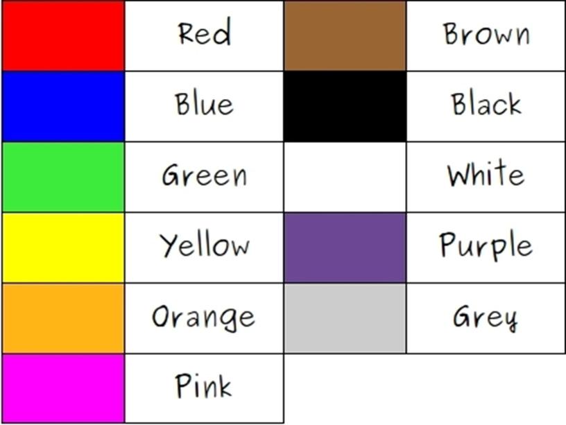 Урок по теме "Colours" с презентацией