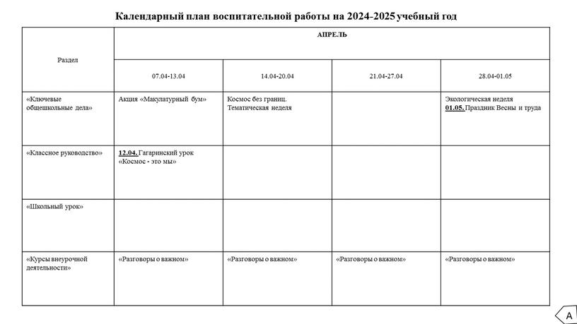 Раздел АПРЕЛЬ 07.04-13.04 14.04-20