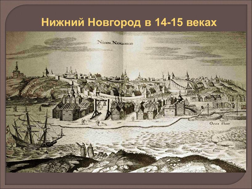 Нижний Новгород в 14-15 веках