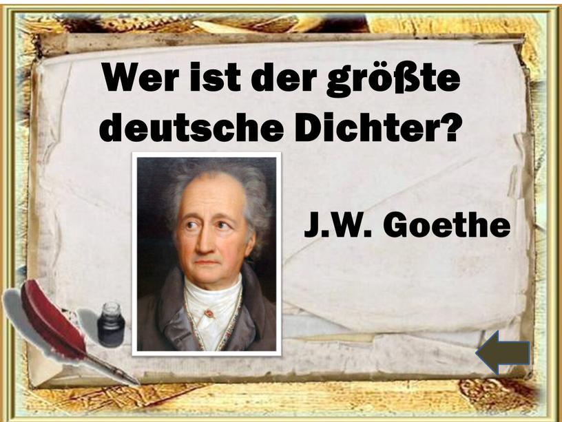 Wer ist der größte deutsche Dichter?