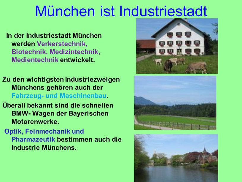 München ist Industriestadt