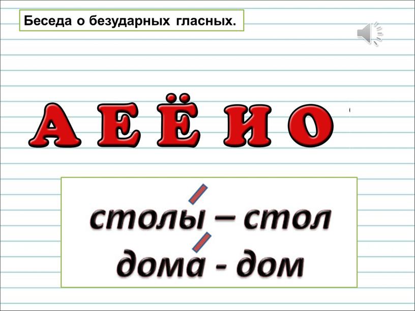 Презентация как обозначить буквой безударный гласный звук 1 класс презентация