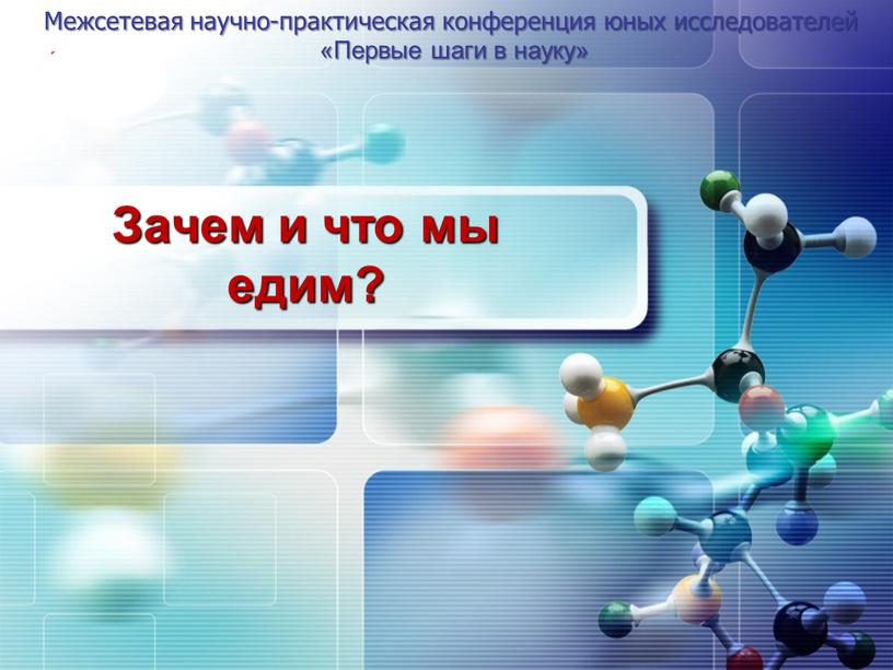 Зачем и что мы едим? Межсетевая научно-практическая конференция юных исследователей «Первые шаги в науку»