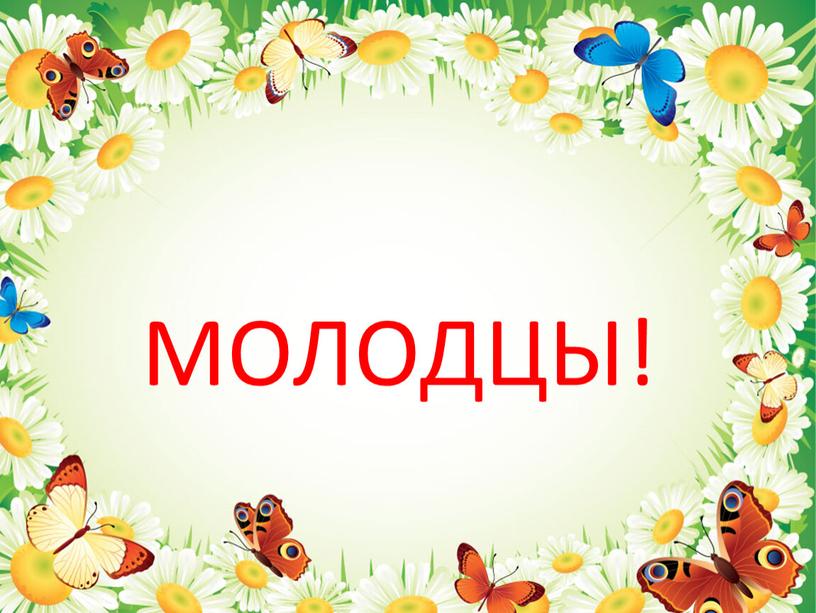 МОЛОДЦЫ!