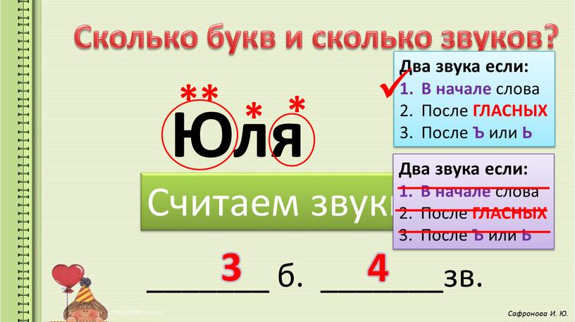 Сколько букв и сколько звуков?