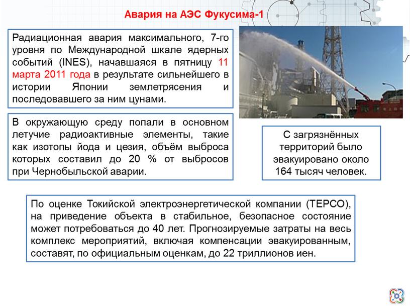 Авария на АЭС Фукусима-1 Радиационная авария максимального, 7-го уровня по