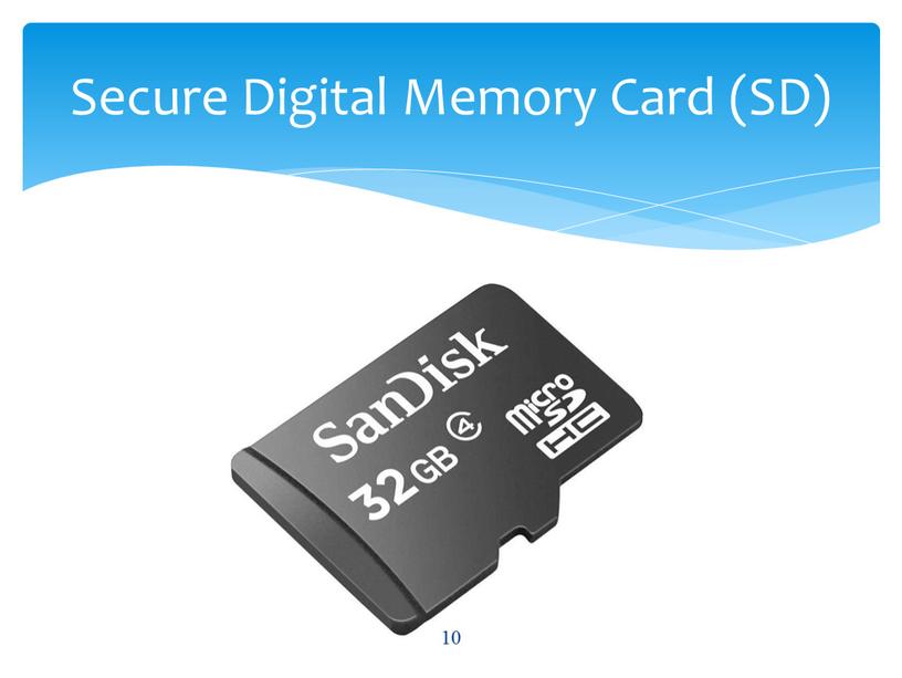 Secure Digital Memory Card (SD) 10