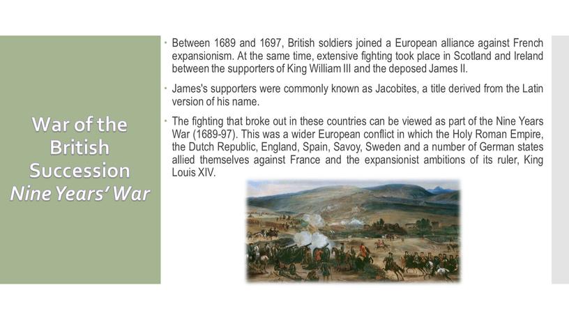 War of the British Succession