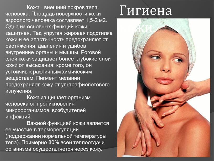 Кожа - внешний покров тела человека