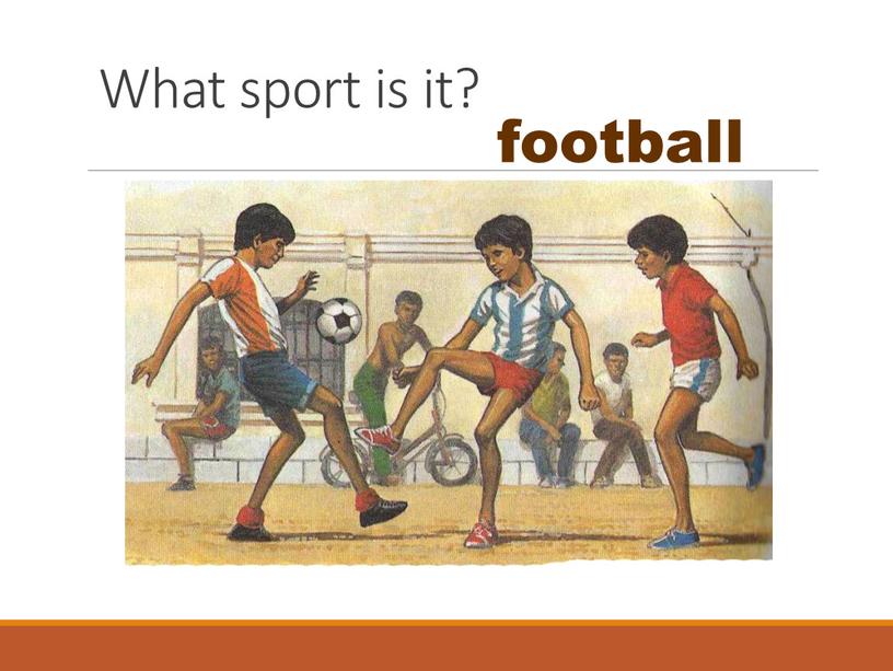 What sport is it? football