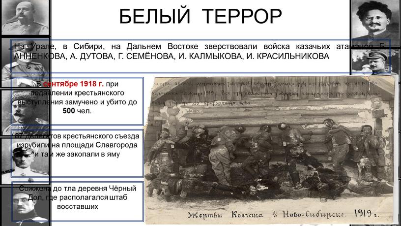 Массовый террор год. Белый террор 1918 Россия. Белый террор в гражданской войне.