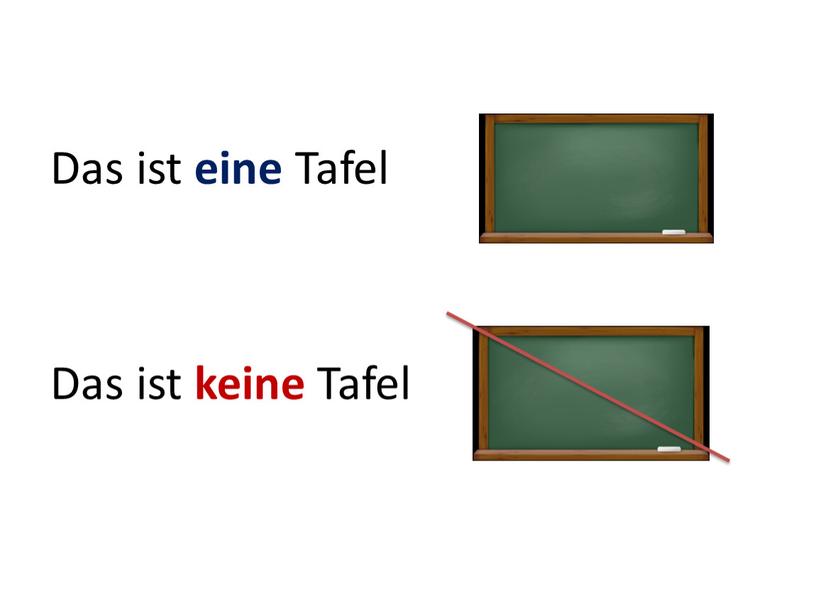 Das ist eine Tafel Das ist keine