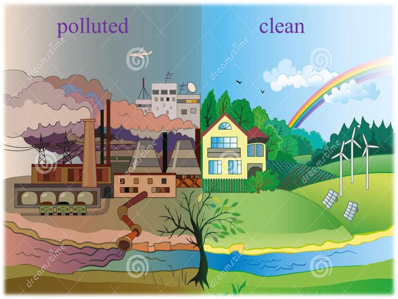 polluted clean