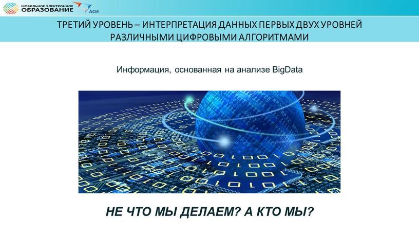 ТРЕТИЙ УРОВЕНЬ – ИНТЕРПРЕТАЦИЯ