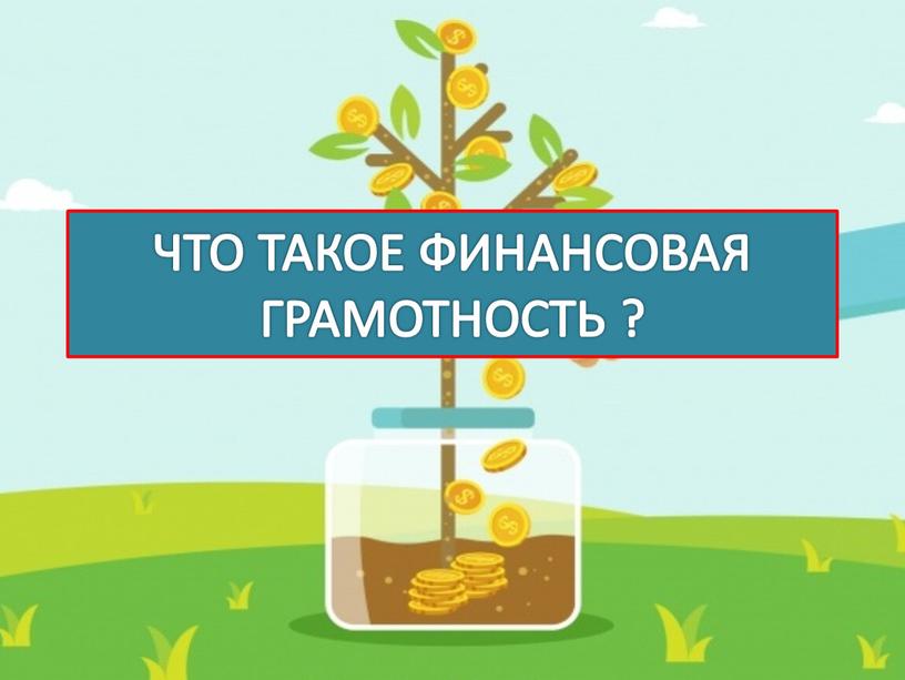 ЧТО ТАКОЕ ФИНАНСОВАЯ ГРАМОТНОСТЬ ?