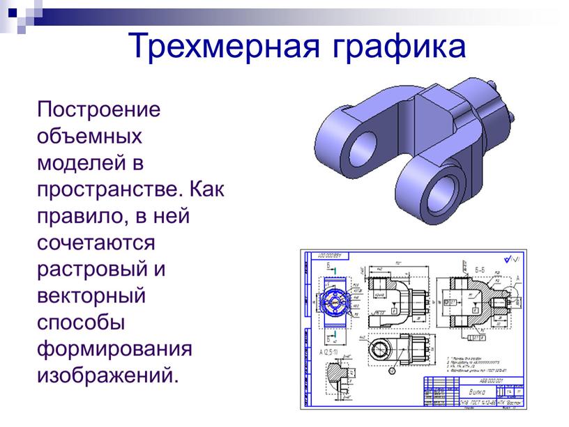 Трехмерная графика Построение объемных моделей в пространстве