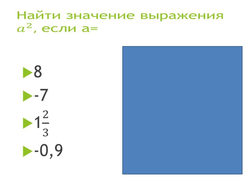 Презентация по алгебре на тему "квадрат суммы и квадрат разности" на программу Linyx