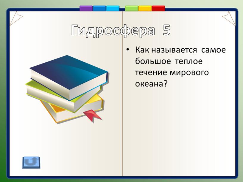 Как называется самое большое теплое течение мирового океана?