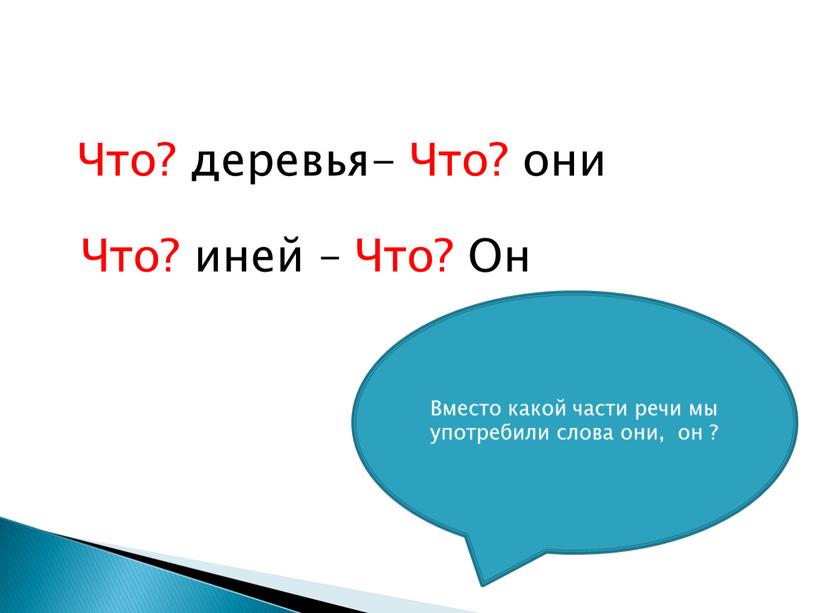 Что? деревья- Что? они Что? иней –