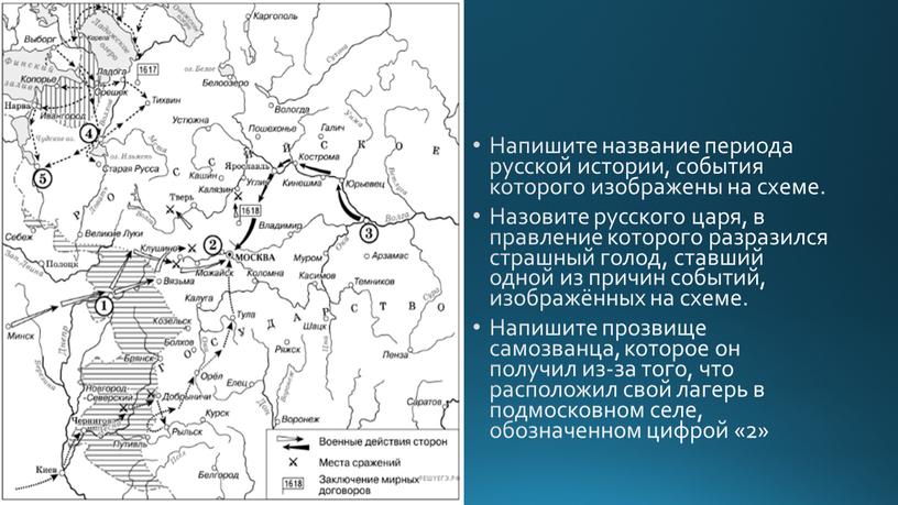 Напишите название периода русской истории, события которого изображены на схеме