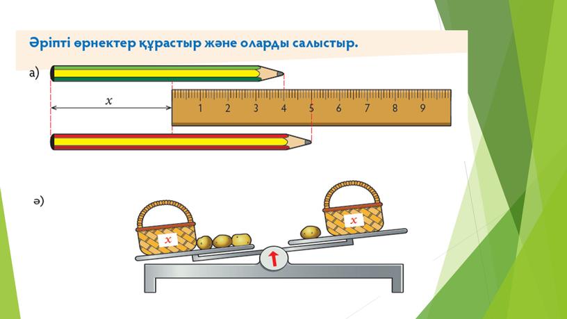 1МТеңдік және теңсіздік_Әріпті өрнектерді салыстыру_ТАНЫСТЫРЫЛЫМ