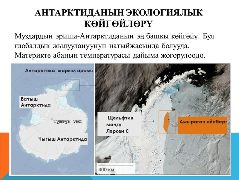 Антарктиданын экологиялык кѳйгѳйлѳрү