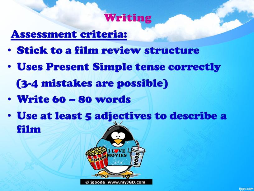Writing Assessment criteria: