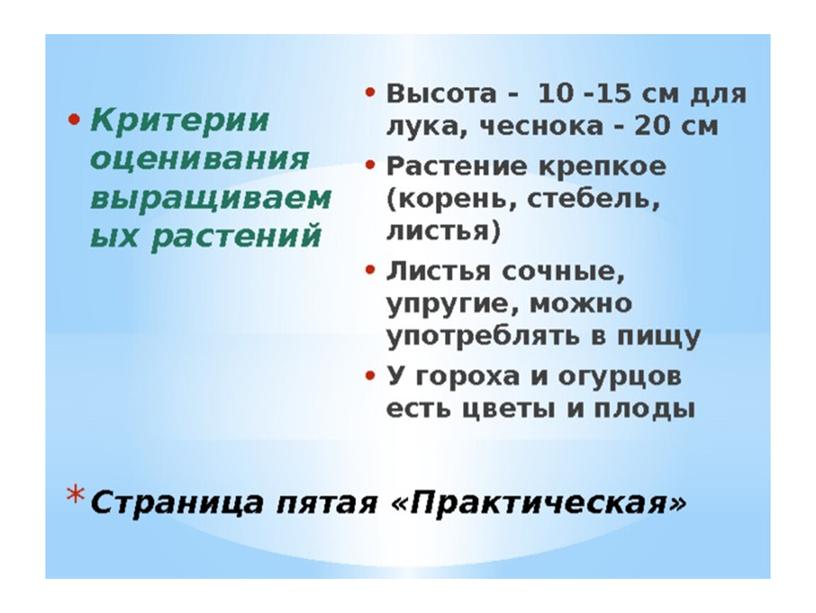 Презентация " Огород на окне" опыт работы.