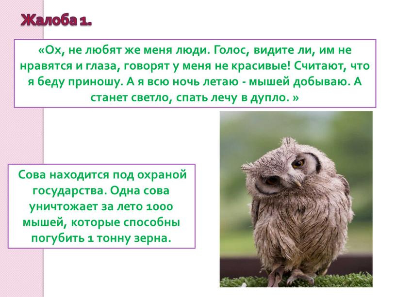 Ох, не любят же меня люди. Голос, видите ли, им не нравятся и глаза, говорят у меня не красивые!