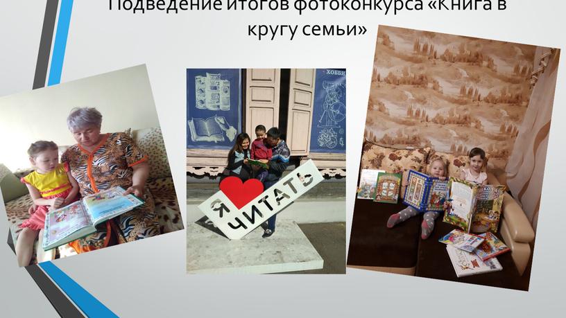 Подведение итогов фотоконкурса «Книга в кругу семьи»