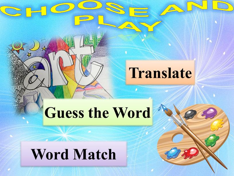 Translate Word Match Choose and play
