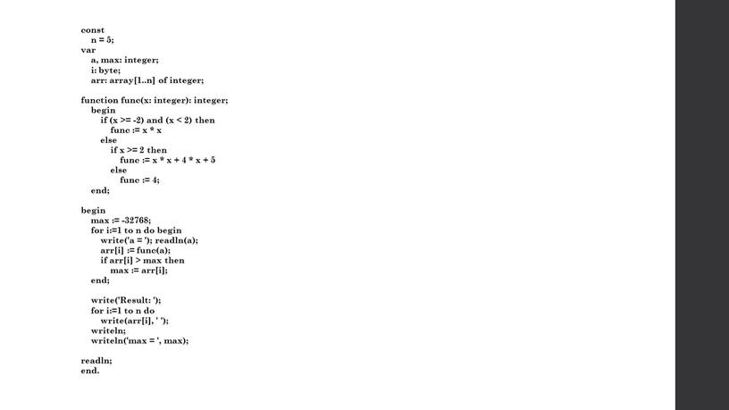Result: 