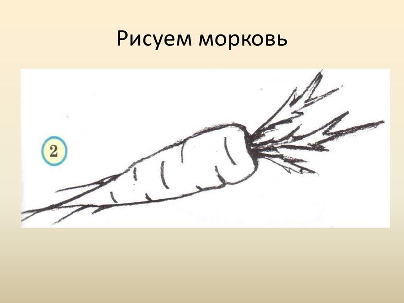 Рисуем морковь