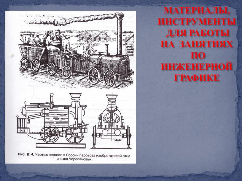 МАТЕРИАЛЫ, ИНСТРУМЕНТЫ ДЛЯ РАБОТЫ