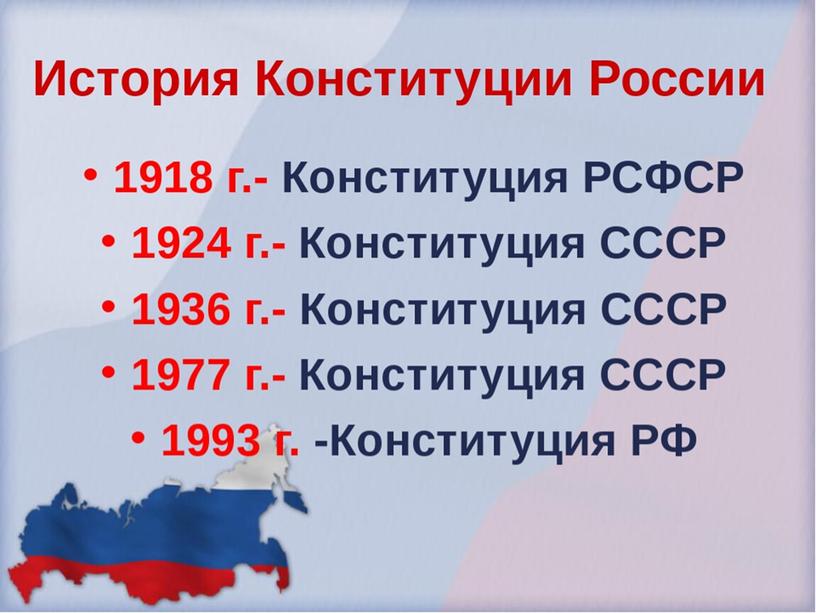 Современная Конституция РФ