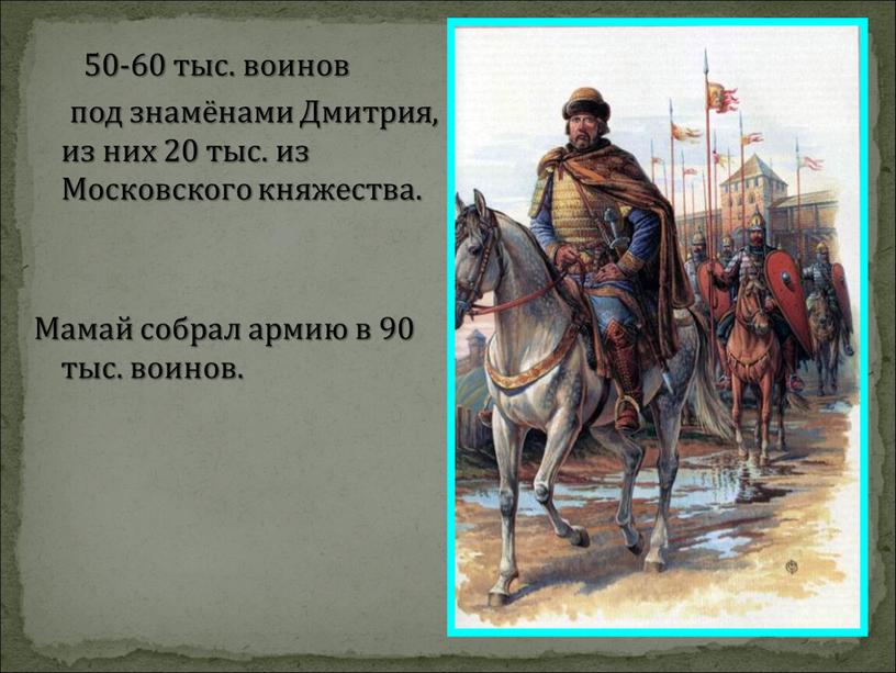 Дмитрия, из них 20 тыс. из Московского княжества