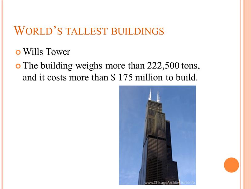 World’s tallest buildings Wills