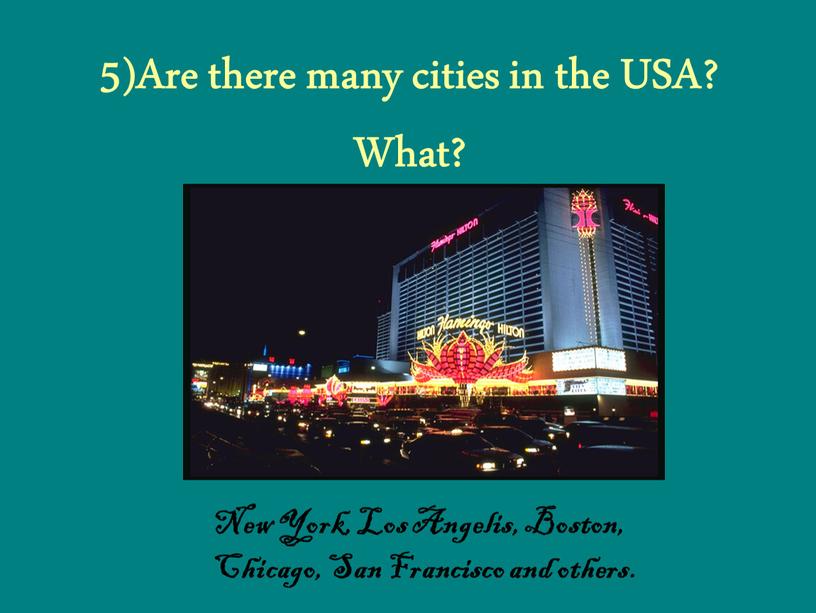 Are there many cities in the USA?