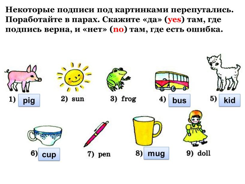 Некоторые подписи под картинками перепутались