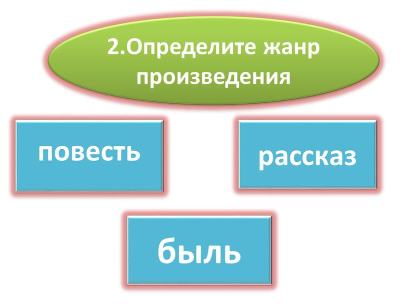 Определите жанр произведения ВЕРНО рассказ