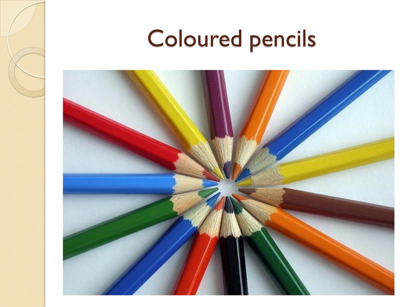 Coloured pencils