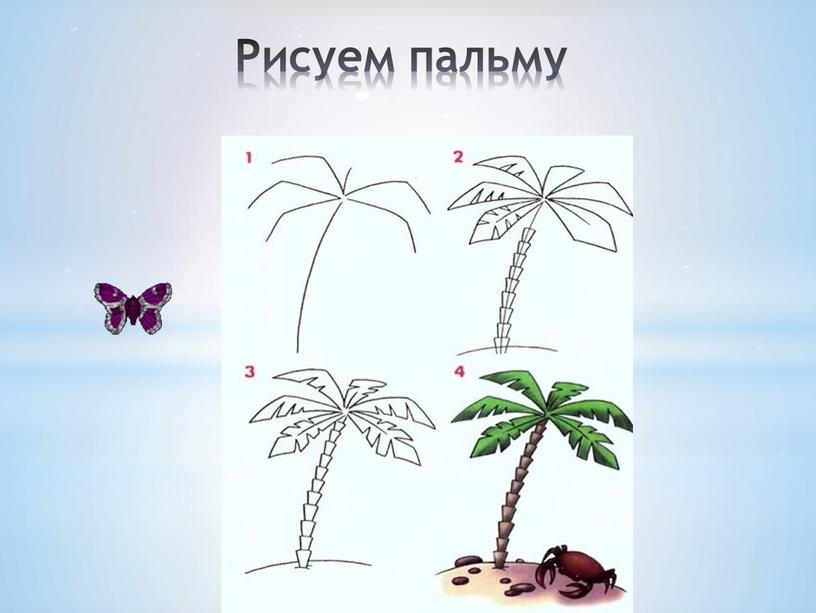 Рисуем пальму